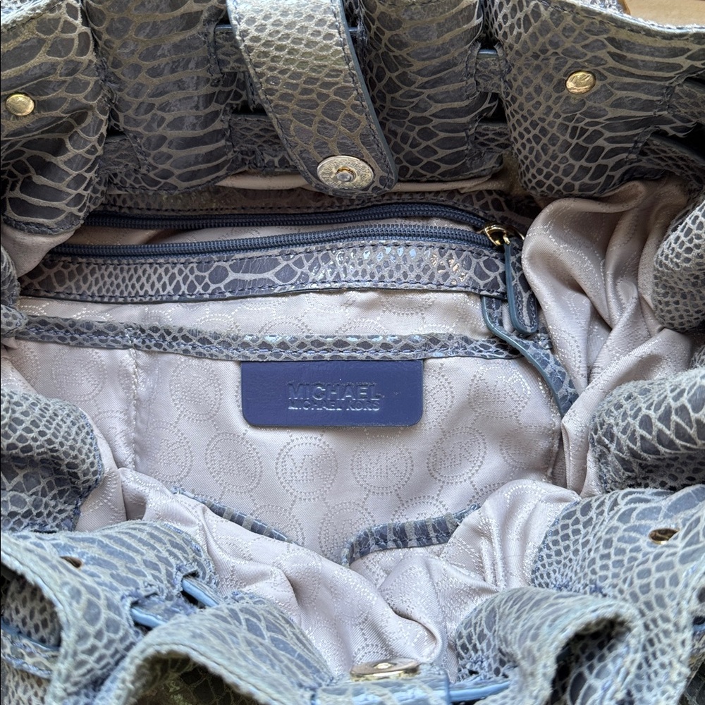 Michael Kors Python Convertible Snakeskin Embosse… - image 11
